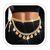 COSYDAYS Gold Belly Waist Chain Coin Belt for Women