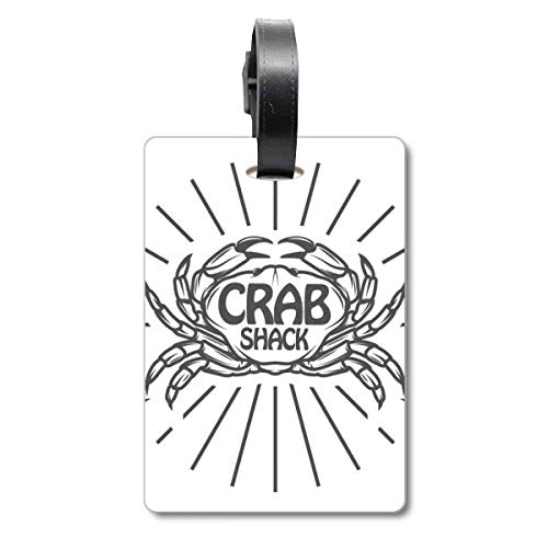 Étiquette valise crabe rouge - Porte-nom étanche et accessoire sac voyage