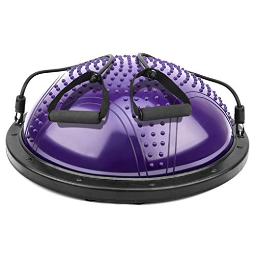LASERIPLF Pelota de yoga media bola para entrenamiento de equilibrio, entrenamiento de ejercicio de 64 cm, entrenamiento de equilibrio para fitness, fuerza, ejercicio en casa gimnasio 3