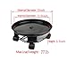 LUXEHOME Natural Resin Plant Caddy Round Plant Dolly with Universal Wheels and Water Drawer (4#)