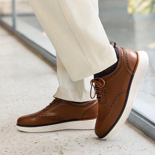 Bruno Marc Men's MaxFlex Dress Sneakers Oxfords,Brown,9 - image 6