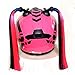 Produktbild JINGBO Persönlichkeit Cool Helm Zöpfe Pferdeschwanz Motorrad Fahrrad Helm Haar Zöpfe Haarschmuck Helm Pigtails für Jugendliche Mädchen Frauen Männer 2 STÜCKE,Black pink