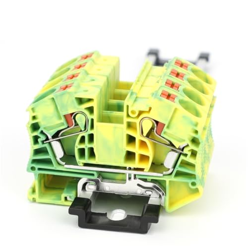 Bloque terminal de tierra modular PT16-PE de 16 mm² con fijación firme para carril DIN