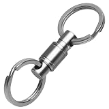 Autuveen Titanium Keychain,Detachable Quick Release Swivel Keychain Pull Apart Heavy Duty Car Key Ho