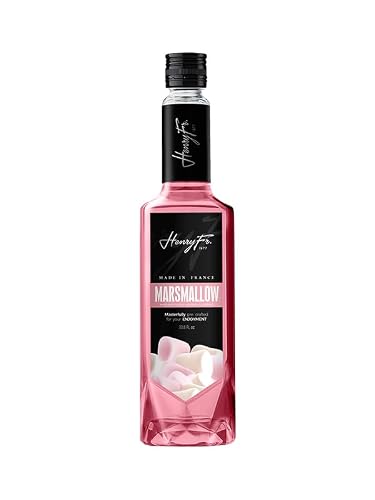 Marshmallow Syrup for Coffee - Lattes, Mochas, Smoothies, & Shakes - Ice Slushies, Iced coffee, Pancake & Brownies 33.81 Fl. Ounces (1 liter) by Henry Fr. 1977 - Gluten Free (Packaging May Vary) (1 liter, Marshmallow)