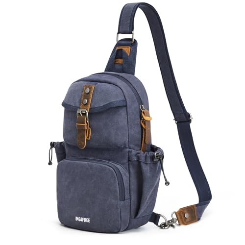 Sac à dos à bandoulière ergonomique en toile avec sangle réglable
