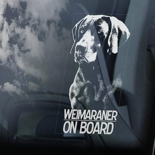 LMMIXEE Weimaraner - Calcomanías de vinilo troqueladas para ventana de coche, diseño de perro Vorstehhund, calcomanías de vinilo troqueladas, divertidas calcomanías para parachoques de perros, regalo LMMIXEE Weimaraner - Calcomanías de vinilo troqueladas para ventana de coche, diseño de perro Vorstehhund, calcomanías de vinilo troqueladas, divertidas calcomanías para parachoques de perros, regalo