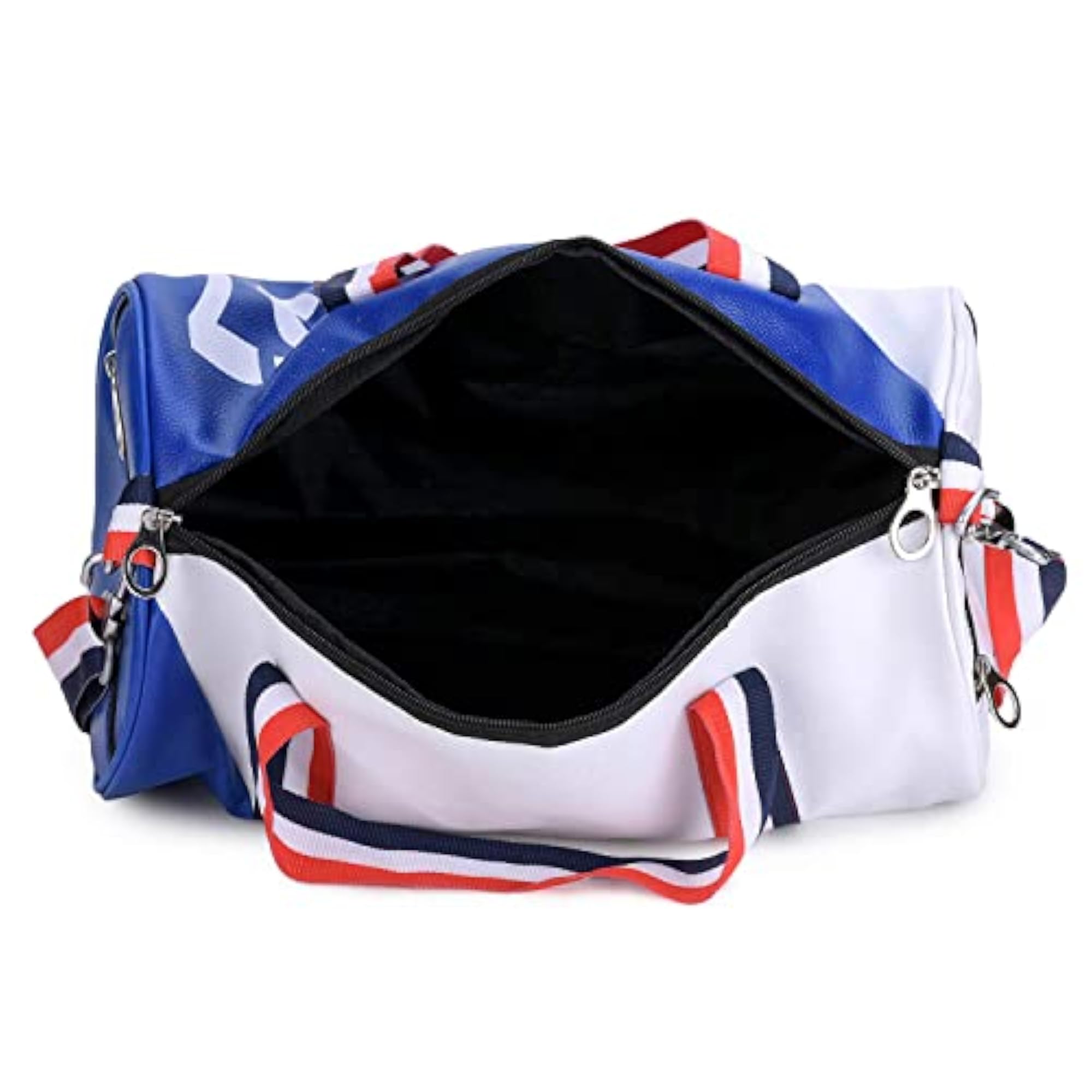 20-25L Blue & White Gym Bag Combo with Shaker Bottle
