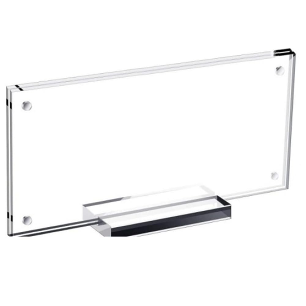 Aundhegrtt For Home Desktop Decor Transparent Acrylic Dollar Bill Display Frame with Base, for Currency Collection Banknote Holder Stand