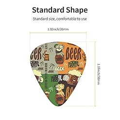 Ensemble de 12 médiators de guitare à bière pour guitare acoustique, guitare électrique, contrebasse, ukulélé - Les Beatles, Paul McCartney, John Lennon, RIngo Starr, George Harrison Ensemble de 12 médiators de guitare à bière pour guitare acoustique, guitare électrique, contrebasse, ukulélé – Image 4