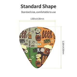 Ensemble de 12 médiators de guitare à bière pour guitare acoustique, guitare électrique, contrebasse, ukulélé - Les Beatles, Paul McCartney, John Lennon, RIngo Starr, George Harrison Ensemble de 12 médiators de guitare à bière pour guitare acoustique, guitare électrique, contrebasse, ukulélé – Image 4