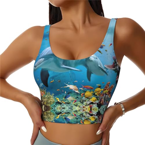 Débardeur sport femme rembourrage poitrine intégré dos nageur yoga vêtements de sport été
