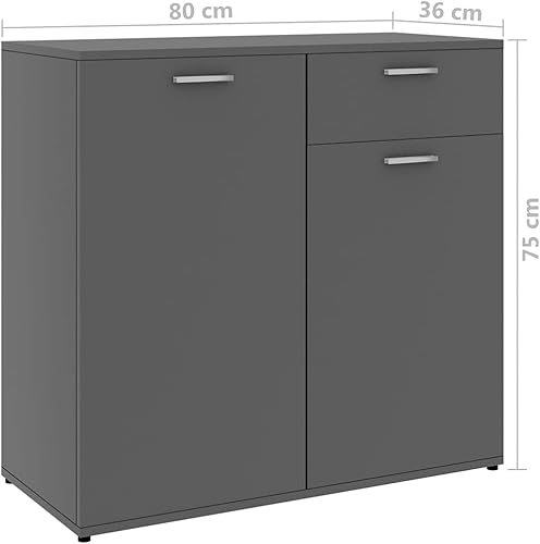 Miniatura 2 de Armario de consola con puertas mesa de consola muebles de cocina comedor aparador gris de 315 x 141 x 295 pulgadas