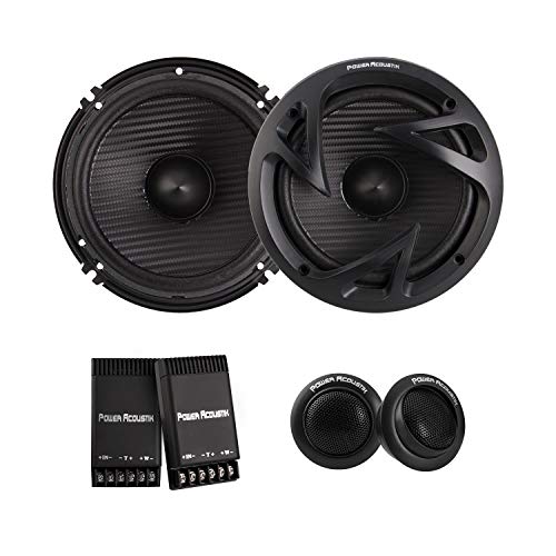 Power Acoustik EF-60C Edge Series 6.5\" 500-Watt 2-Way Component Speaker System , BLACK