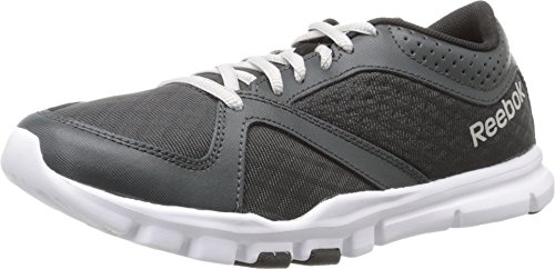 Reebok Women's Yourflex Trainette 7.0LMT-W, Gravel/Black/White/Steel, 7 M US