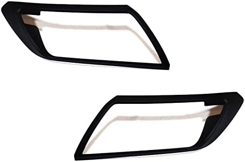 Front Matte Black Color Headlight Cover Lamps L+R Trim for Nissan NAVARA NP300 Pickup 2015 2016