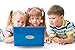 Tech Kidz - STEM Toy Computer Educational Learning Laptop, 80 Challenging Learning Activities to Learn Mathematics, Words, Logic, Typing, LCD Screen with Backlight, Mouse Included, Ages 4+ (Blue)