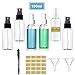 Produktbild Sprühflasche klein, 100ml* 6 Zerstäuber Sprayflasche Leer, Parfumzerstäuber, Kosmetik Sprühflasche Reise, Beauty Zerstäuber, Tragbares Reiseflaschen Set mit 2 x Trichter und 1 x Etikett