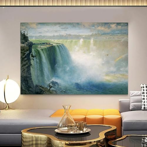 Chute d'eau Niagara de George Inness sublime impression murale pour bureau et cuisine