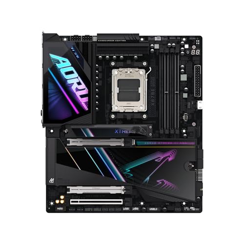 GIGABYTE X870E AORUS Xtreme AI TOP AMD AM5 LGA 1718 Motherboard, E-ATX, DDR5, 4X M.2, PCIe 5.0, USB4, WIFI7, 10GbE LAN, EZ-Latch, 5-Year Warranty by GIGABYTE - Image 2