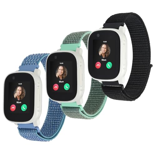 aceyoon 3 Stück Nylon Armbänder für XPLORA X6 Play/X6 Pro 20mm Verstellbar und Weich Kinder Ersatzarmband für Xplora X6 Gen 2/ Anio 6X Uhrenarmbänder