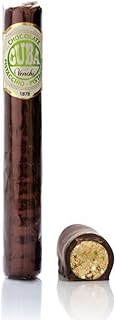 Covered Chocolate Cigar: with pistachio paste, 3.52 oz - Roasted pistachio crunch with 60% Dark Chocolate - Naturally Gluten Free