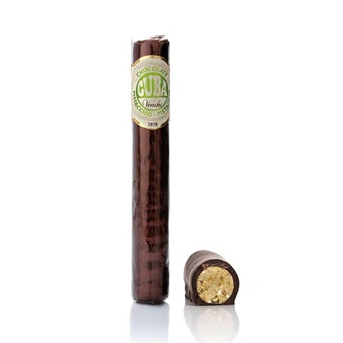 Vista 6 de Venchi - Cigarro de chocolate con cacao aromático, 3.52 oz - 56% chocolate negro, rellenos cremosos y pasta de avellanas - Regalos de chocolate