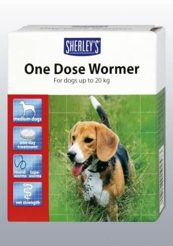 Sherley's/Beaphar One Dose Wormer Dog 2 Tablet 20-40kg (TP)(SHODW2-BROWNBEAGLE)