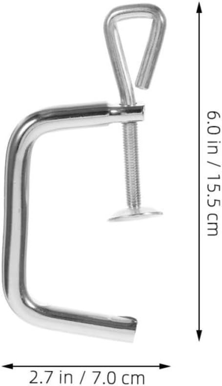 2pcs Pasta Machine Holder Clamp Replacement Handle for Manual Maker | Finish Food Small Stable Businesses Operation Alloy Iron Easy Silver and Clean and Versatile for Home Kitchens