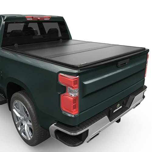 AUTOSAVER88 FRP Truck Bed Tonneau Cover Hard Tri-fold Fits for