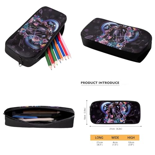 Xoenoiee Horse Butterfly Floral Music Pattern 3Pcs Backpack and Lunch Bag Set for Kids School Bag Junior Teens Bookbag Lightweight Schoolbag Bag Pack 3 in 13