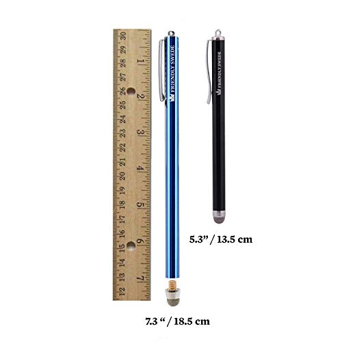 The Friendly Swede ST-FALSTERBO Extra Long Stylus Pens For Touch Screens 7.3 Inch - Replaceable Fiber Tip - Incl. Elastic Tether Lanyards & Spare Tips - Set Of 3 Premium Xxl Micro-Knit Capacitive Styluses thumb #1
