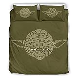 Juego de funda de edredón de microfibra de Yodaman, de 3 pi