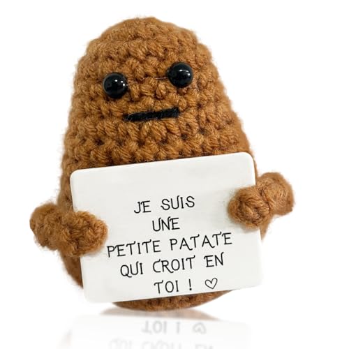 Poupées de Pomme de Terre, Peluche Insolite, Tricotée Pomme de Terre Humoristiques et Motivantes, Gadget Utile Rigolo, Idée Cadeau Homme, Femme, Couple et Adolescent Poupées de Pomme de Terre, Peluche Insolite, Tricotée Pomme de Terre Humoristiques et Motivantes, Gadget Utile Rigolo, Idée Cadeau Homme, Femme, Couple et Adolescent