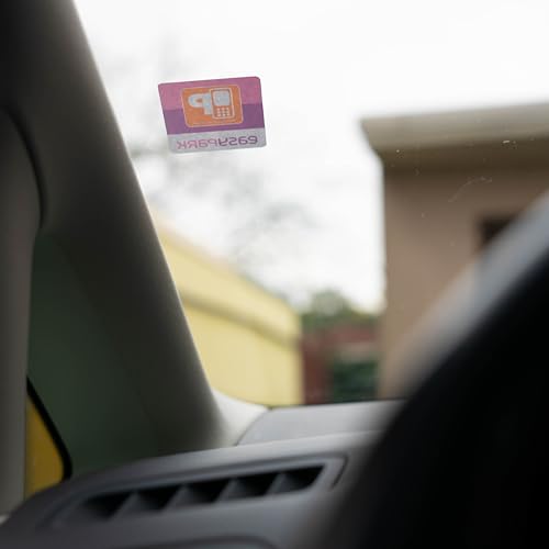 EASYPARK Easy Park Hinterglasaufkleber – Parkvignette Sticker Auto Aufkleber (5,7 x 5,7 cm) für Windschutzscheibe | App-Parken, Auto Vignette Innenaufkleber |Made in GERMANY (1)