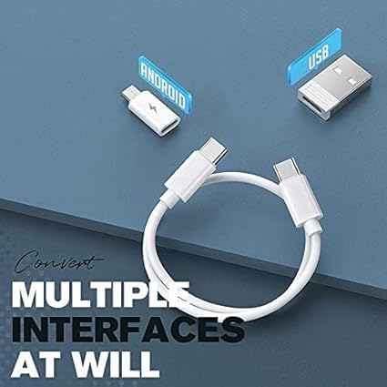 Image of Original 60W Fast Charging Multi-Function Data Cable Set Box Type C to Type C /USB-A /Micro-USB /Charging Line,Data Cable Storage Box,Mobile Phone Holder Kit Suitable for iPad Laptop Tablet etc.(APR25)