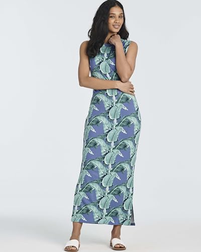 Image of Real Essentials 3 Pack: Women's Maxi Tank Dress | Sleeveless Casual Long Lounge Dress (Plus