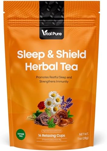 Vital Pure Organic Herbal Tea Blend - Chamomile, Lavender, Lemon ...