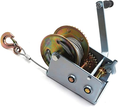 Winche Manual HTTMT 2000Lbs Para Tracción con Cable 33FT miniatura 1