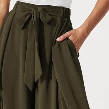 G4Free Smoofit Modal-zachte damesbroek met wijde pijpen en rechte pijpen voor dames, UK elegante zakelijke casual broek, elastische pull-on met zakken, Donkere koffie, XL