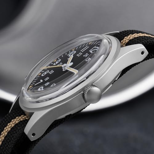 Image of TACTICAL FROG Militado ML07 36mm Field Watch, Japan VH31 Sweep Seconds or 2035 Movt, Men's Military Watch 10 ATM Waterproof Analog Watches for Men and Women Unisex Wristwatch