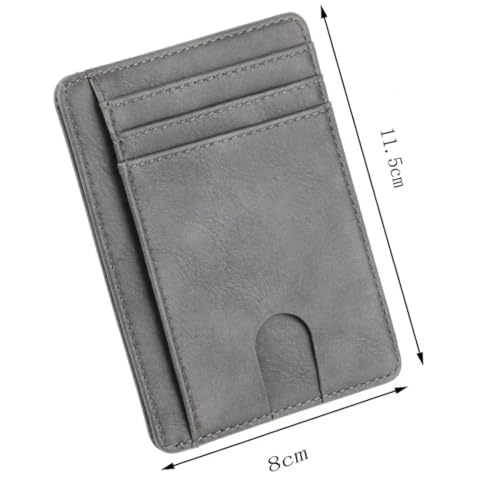 Personalized Slim Leather Wallet for Men - Men wallet - Engraved Slim Leather Wallet - Slim Minimalist Front Pocket RFID Wallet - Valentine's Day Gift For Him - Fathers Day Gifts for Men4