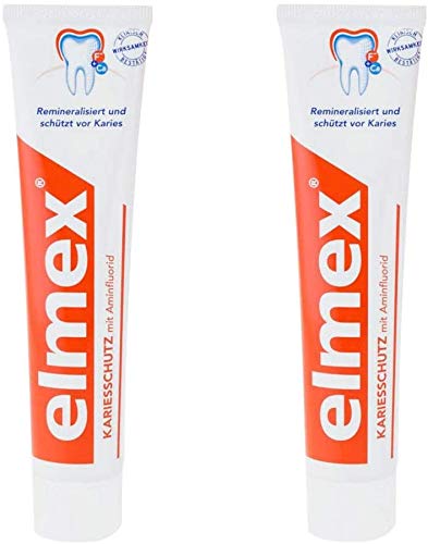 elmex KARIESBESCHERMING Tandpasta dubbele verpakking, 2x 75ml