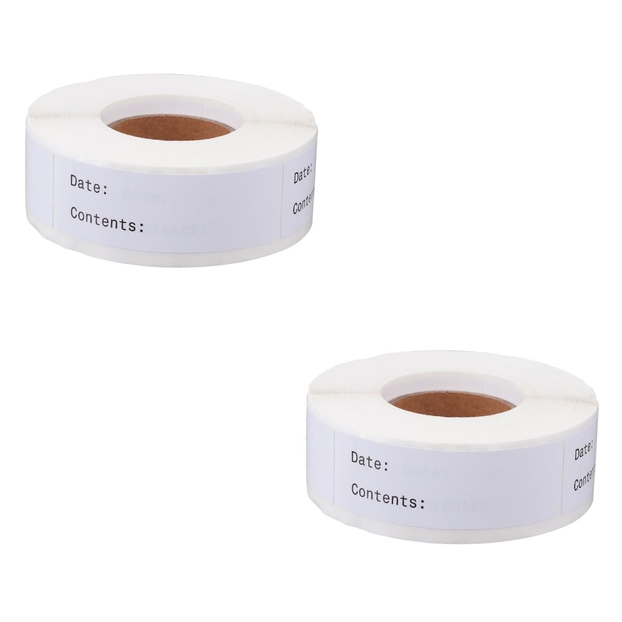 2rotoli Etichette Adesive Per Data Alimentare Stickers Classificati Per Facili Applicare Su Lisce Per Cucina e Conservazione Alimenti