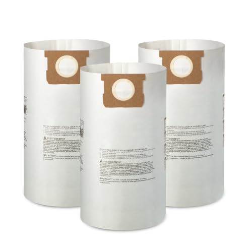 Image of Vacmaster VDBL Standard Dust Bags for 12-16 Gal Wet /Dry Vacs 3-Pack