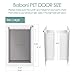 Baboni Pet Door for Wall,3-Flap,Steel Frame and Telescoping Tunnel, Aluminum Lock, Double Flap Dog Door and Cat Door, Strong and Durable (Pets Up to 100 Lb) -Large