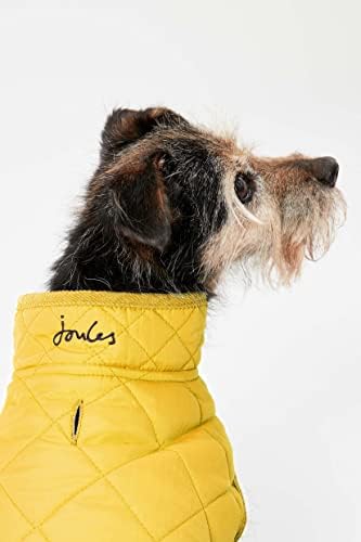 Rosewood Joules Antique Gold Quilted Dog Coat, Small