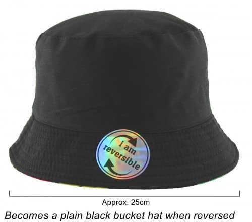 Unisex Kids Reversible Packable Summer Printed Bucket Hat2