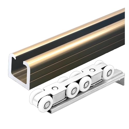 Kit quincaillerie portes coulissantes en acier inoxydable premium pour intérieur design