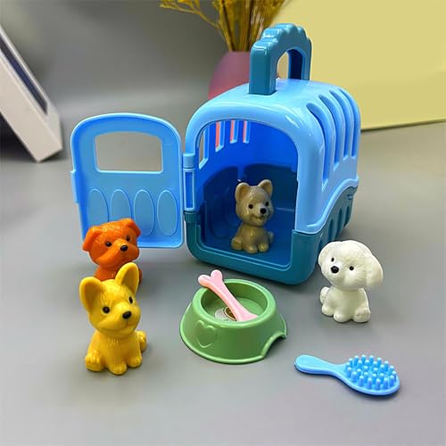 Spielset im Käfig für Haustiere, Lernspiele für Kinder, interaktives Spiel, Spielzeug für Hunde mit Haustieren D